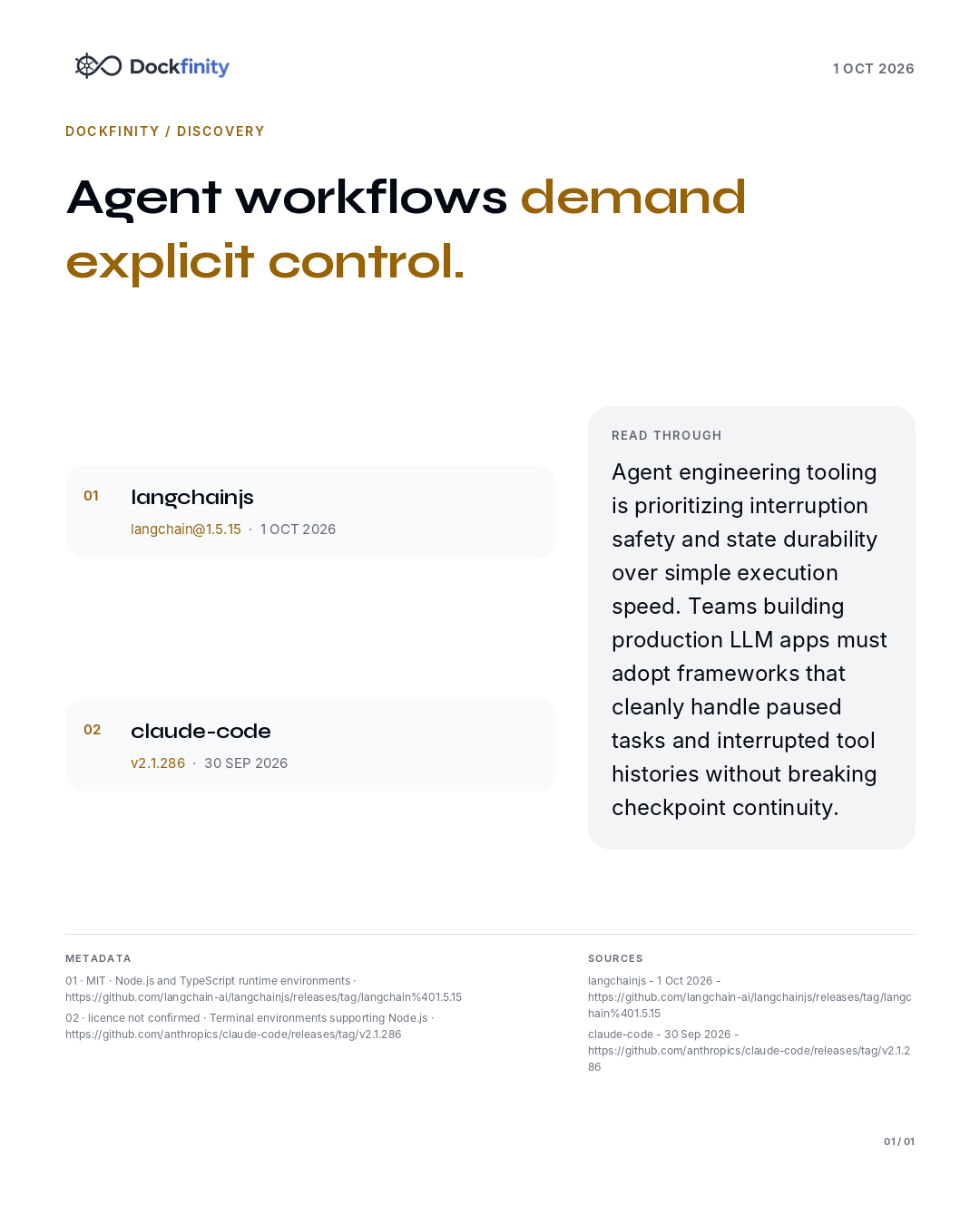 Agent platforms tighten workflow control — the card published on 1 October 2026